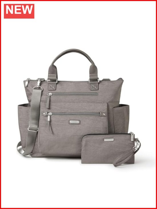 Baggallini 3-in-1 Convertible Backpack Tote Handbag Travel RFID Wristlet